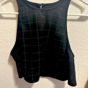 Brandy crop too with slit back